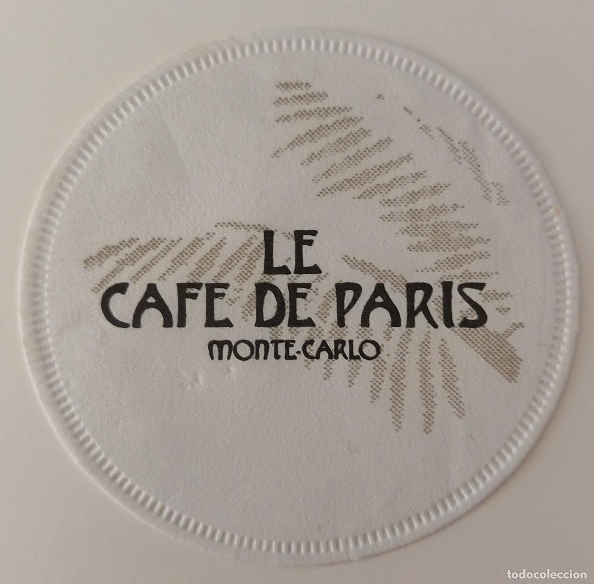 Otros Art&iacute;culos de Coleccionismo en Papel: Posavasos. Redondo. Le cafe de Paris. Monte-Carlo.