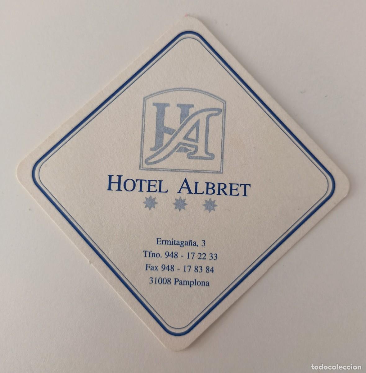 Otros Art&iacute;culos de Coleccionismo en Papel: Posavasos. Cuadrado. Hotel Albert Pamplona.
