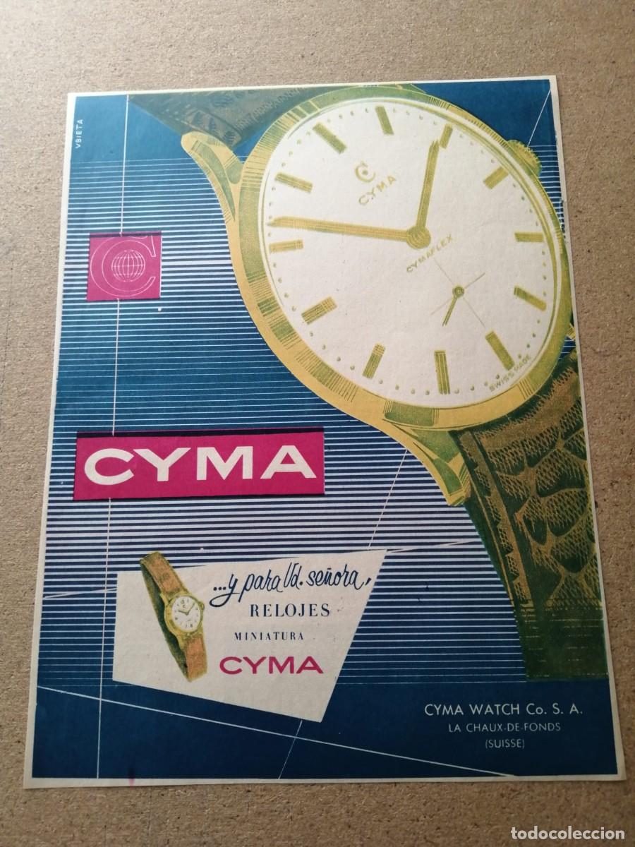 Otros Art&iacute;culos de Coleccionismo en Papel: ANUNCIO. RELOJES CYMA