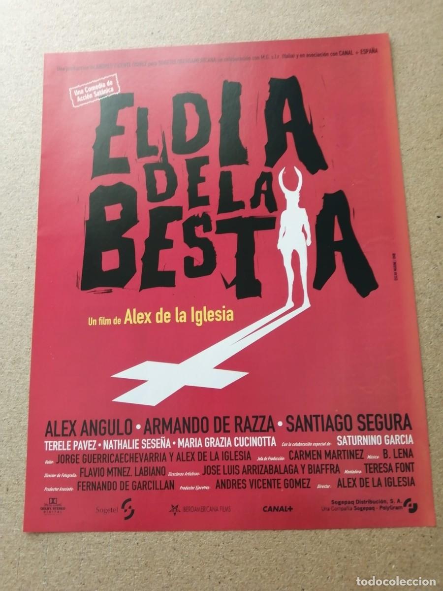 Otros Art&iacute;culos de Coleccionismo en Papel: ANUNCIO PELICULA. EL DIA DE LA BESTIA (ALEX DE LA IGLESIA)
