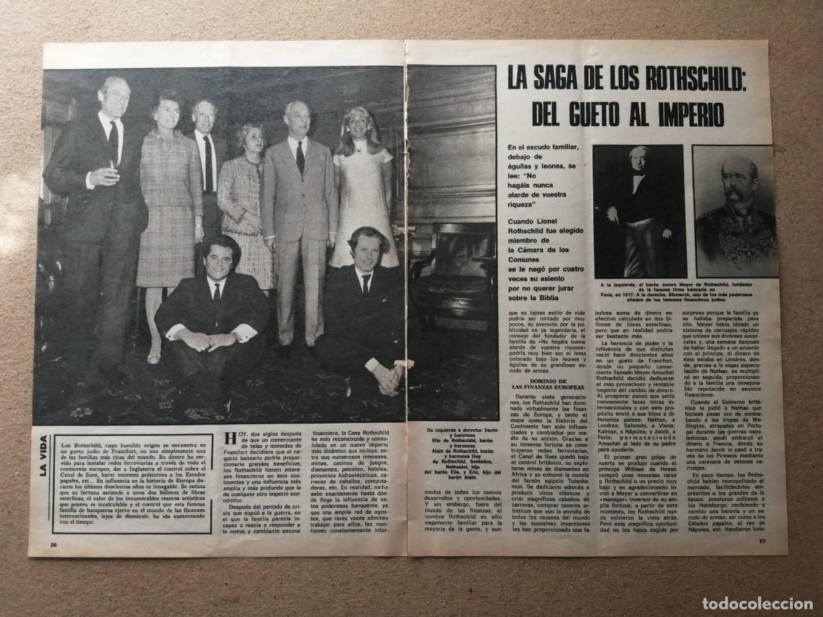 Otros Art&iacute;culos de Coleccionismo en Papel: REPORTAJE. LA SAGA DE LOS ROTHSCHILD, DEL GUETO AL IMPERIO