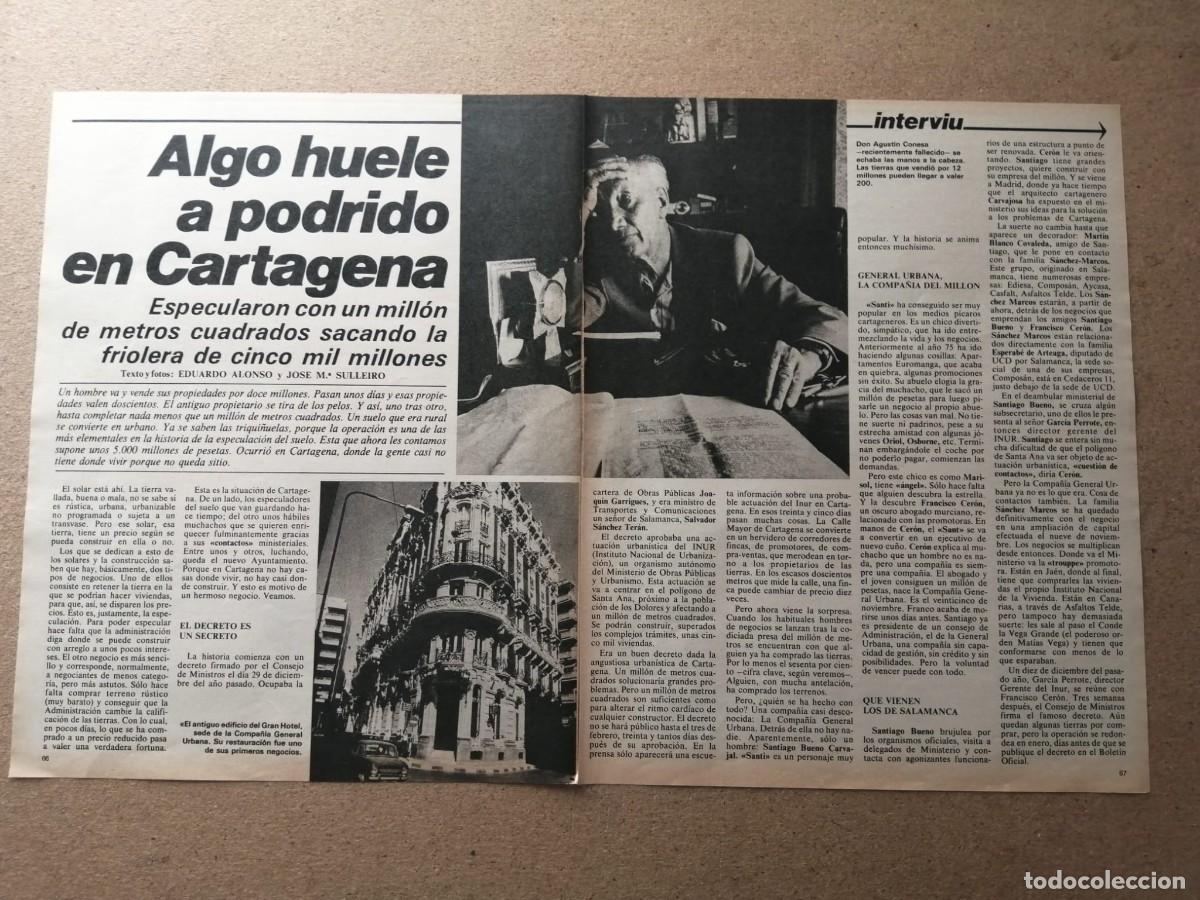 Otros Art&iacute;culos de Coleccionismo en Papel: REPORTAJE. ALGO HUELE A PODRIDO EN CARTAGENA