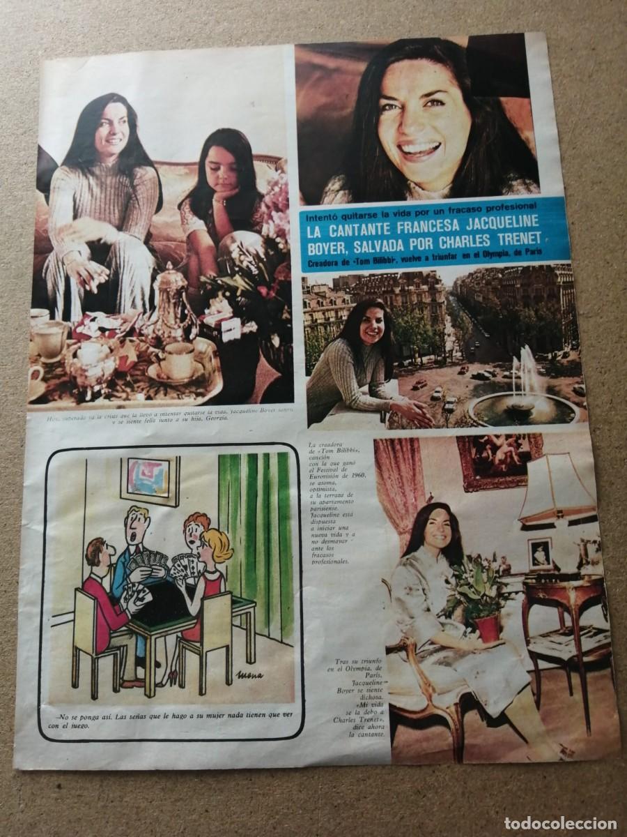 Otros Art&iacute;culos de Coleccionismo en Papel: REPORTAJE. JACQUELINE BOYER SALVADA POR CHARLES TRENET
