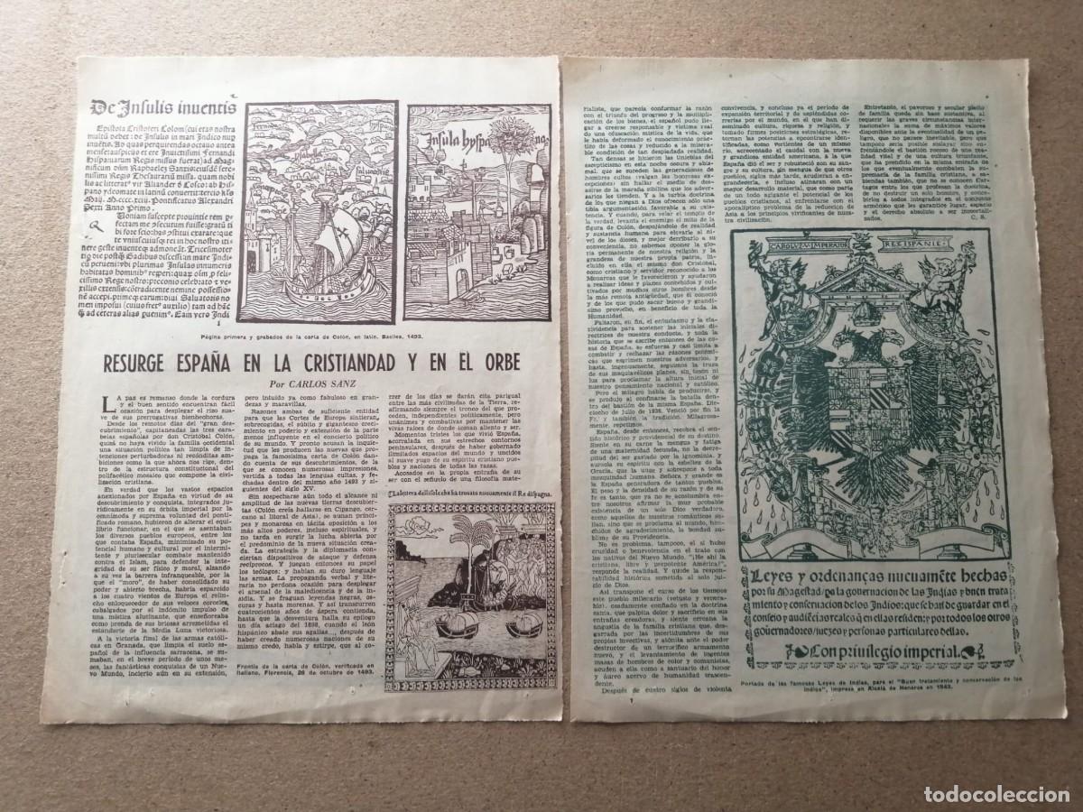 Otros Art&iacute;culos de Coleccionismo en Papel: REPORTAJE. RESURGE ESPA&Ntilde;A EN LA CRISTIANDAD Y EN EL ORBE