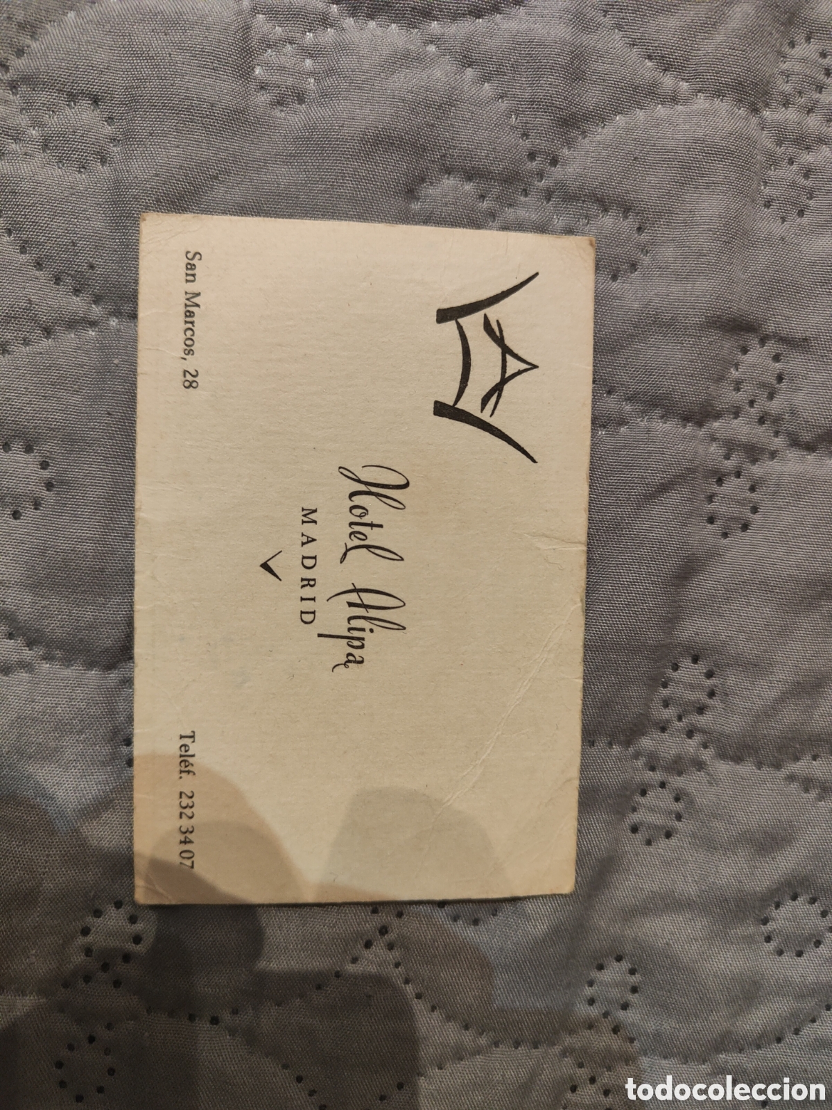 Otros Art&iacute;culos de Coleccionismo en Papel: Tarjeta del Hotel Alipa. Madrid. 1966