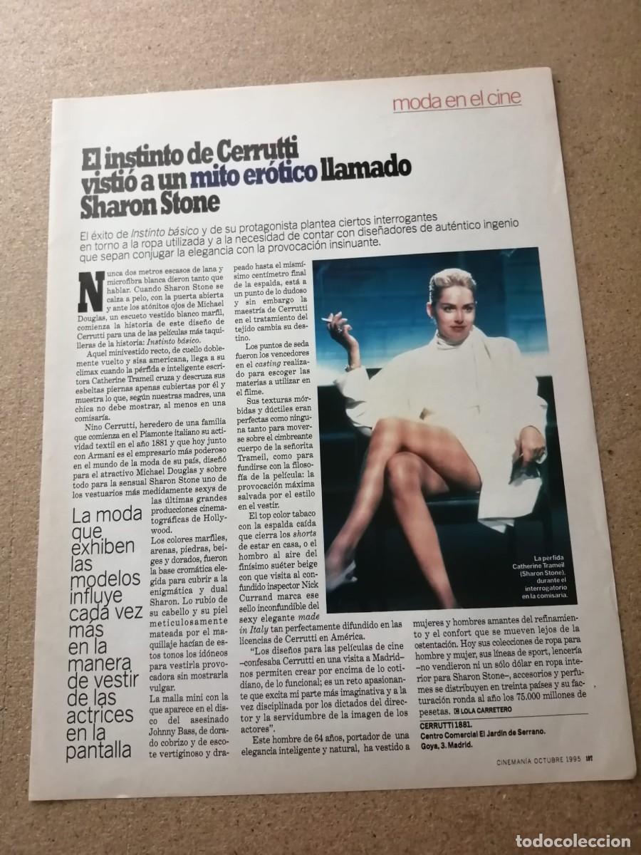 Otros Art&iacute;culos de Coleccionismo en Papel: REPORTAJE. MODA EN EL CINE. CERRUTTI - SHARON STONE