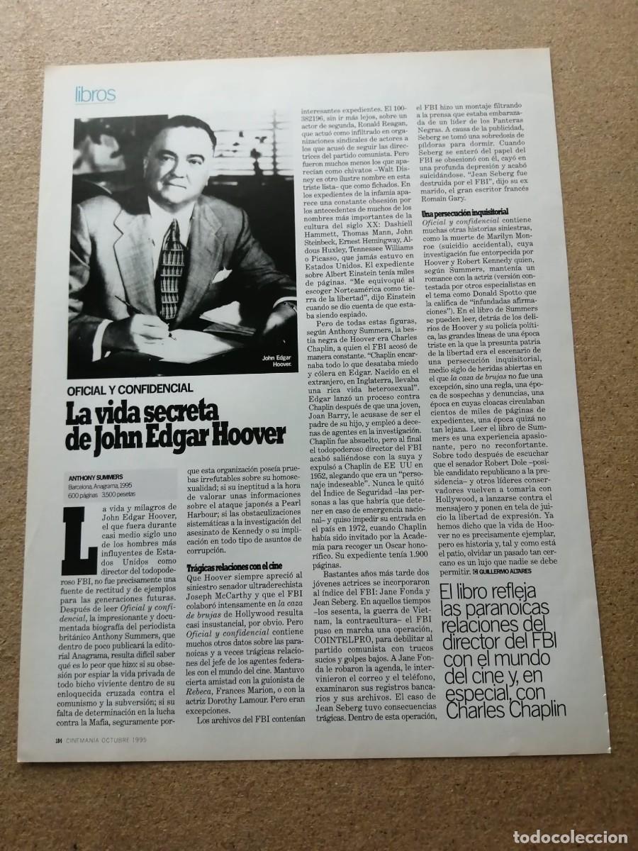 Otros Art&iacute;culos de Coleccionismo en Papel: REPORTAJE. LA VIDA SECRETA DE J. EDGAR HOOVER