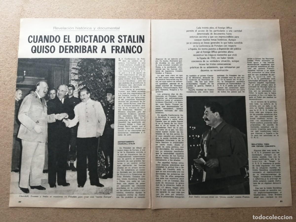 Otros Art&iacute;culos de Coleccionismo en Papel: REPORTAJE. CUANDO EL DICTADOR STALIN QUISO DERRIBAR A FRANCO