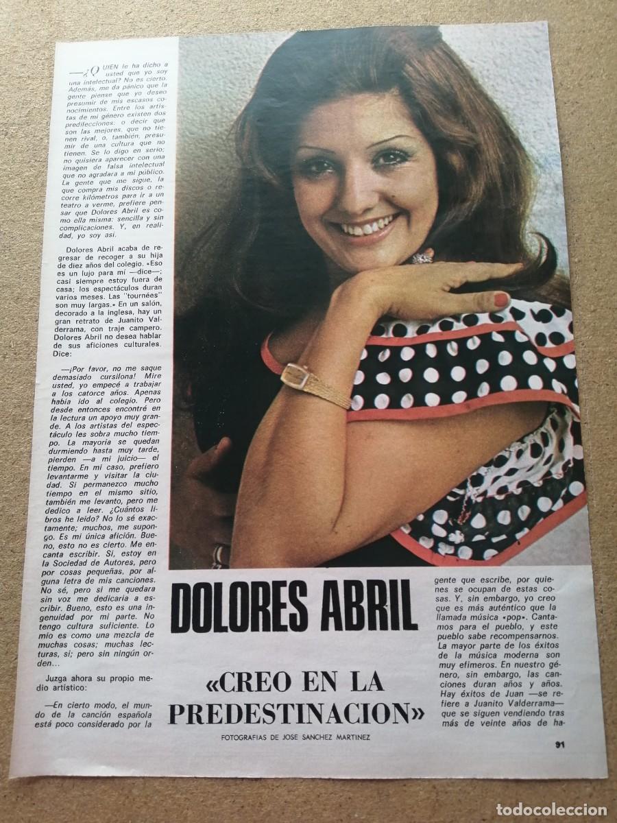Otros Art&iacute;culos de Coleccionismo en Papel: REPORTAJE. DOLORES ABRIL