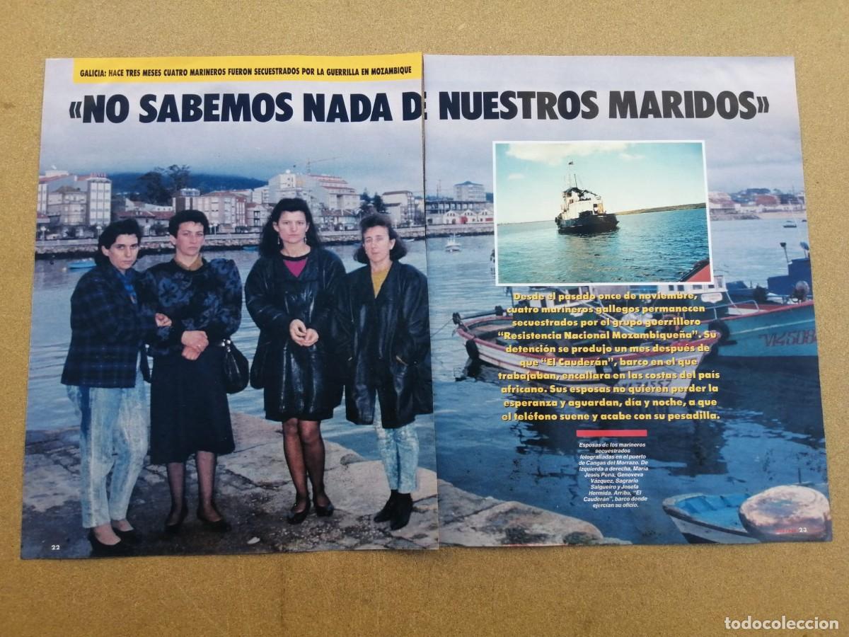 Otros Art&iacute;culos de Coleccionismo en Papel: REPORTAJE. MARINEROS GALLEGOS SECUESTRADOS POR LA GUERRILLA EN MOZAMBIQUE