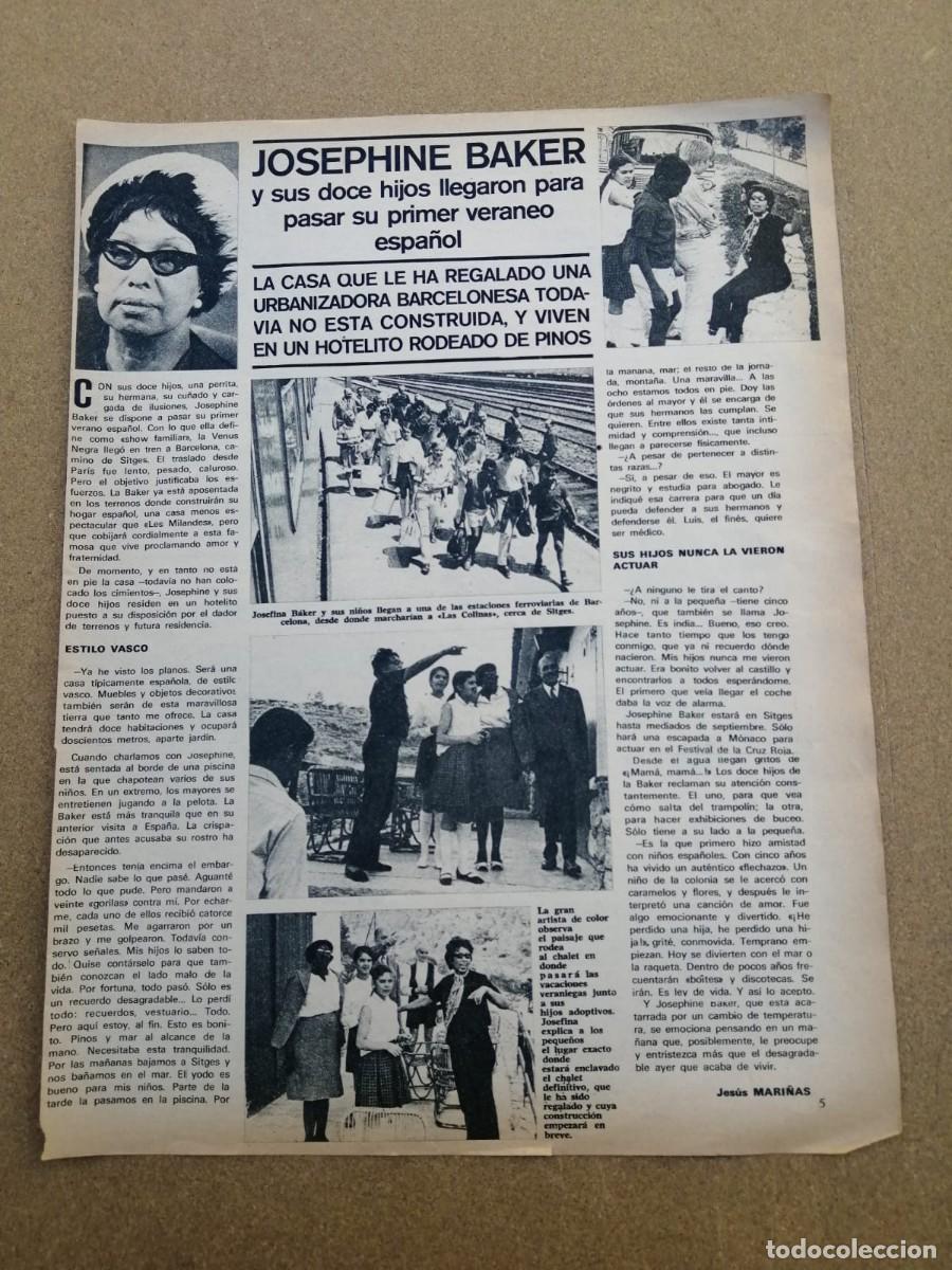 Otros Art&iacute;culos de Coleccionismo en Papel: REPORTAJE. JOSEPHINE BAKER Y SUS DOCE HIJOS, VERANEO ESPA&Ntilde;OL