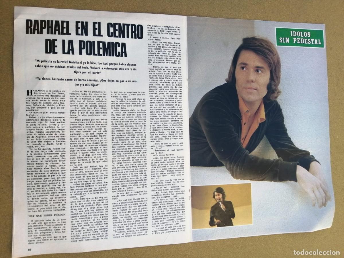 Otros Art&iacute;culos de Coleccionismo en Papel: REPORTAJE. RAPHAEL EN EL CENTRO DE LA POLEMICA