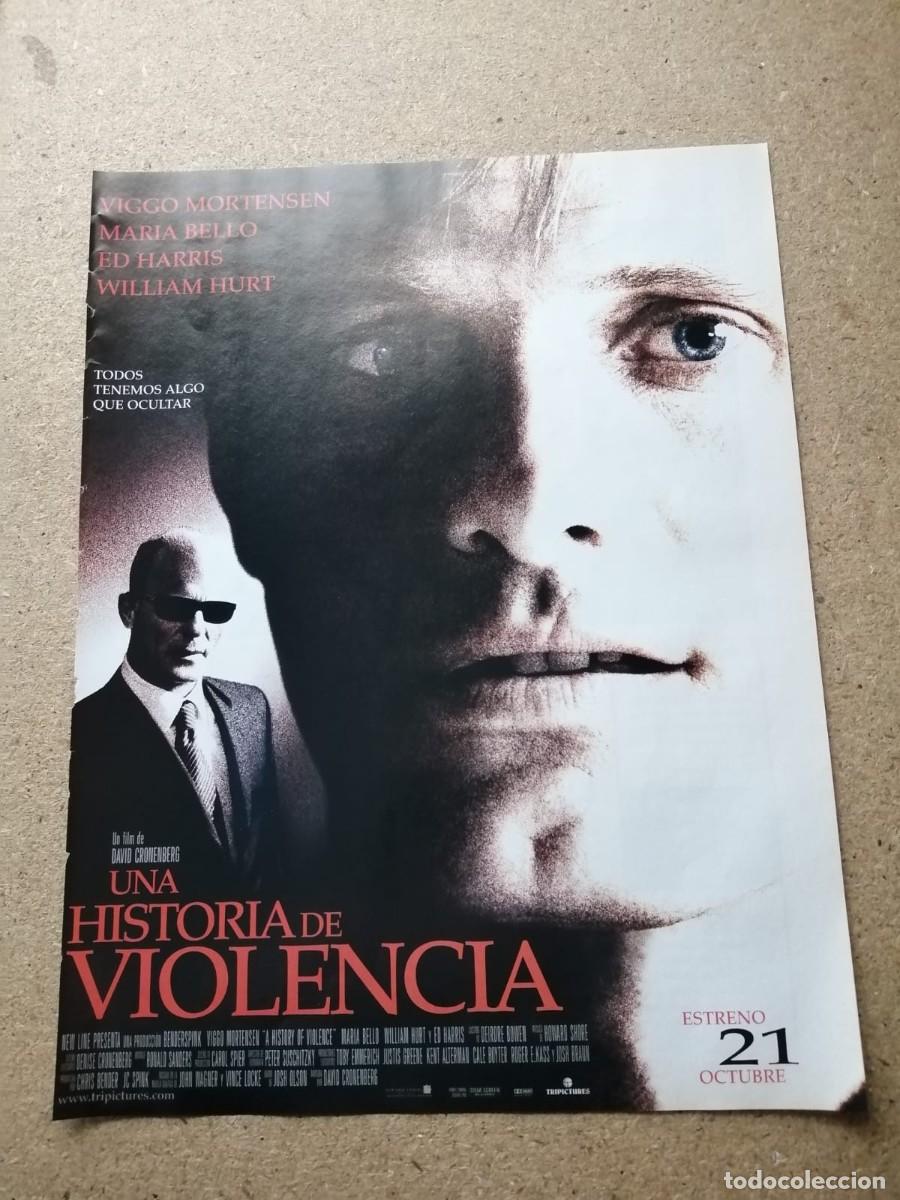 Otros Art&iacute;culos de Coleccionismo en Papel: ANUNCIO PELICULA. UNA HISTORIA DE VIOLENCIA (DAVID CRONENBERG)