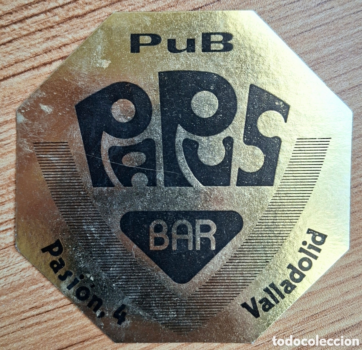 Otros Art&iacute;culos de Coleccionismo en Papel: Posavasos Pub Bar Papus - Valladolid