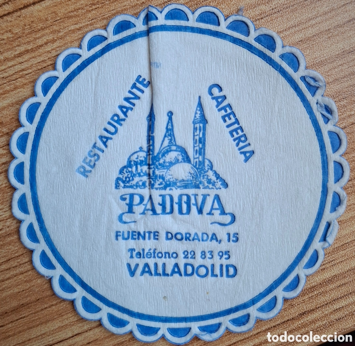 Otros Art&iacute;culos de Coleccionismo en Papel: Posavasos Restaurante Cafeter&iacute;a Padova - Valladolid