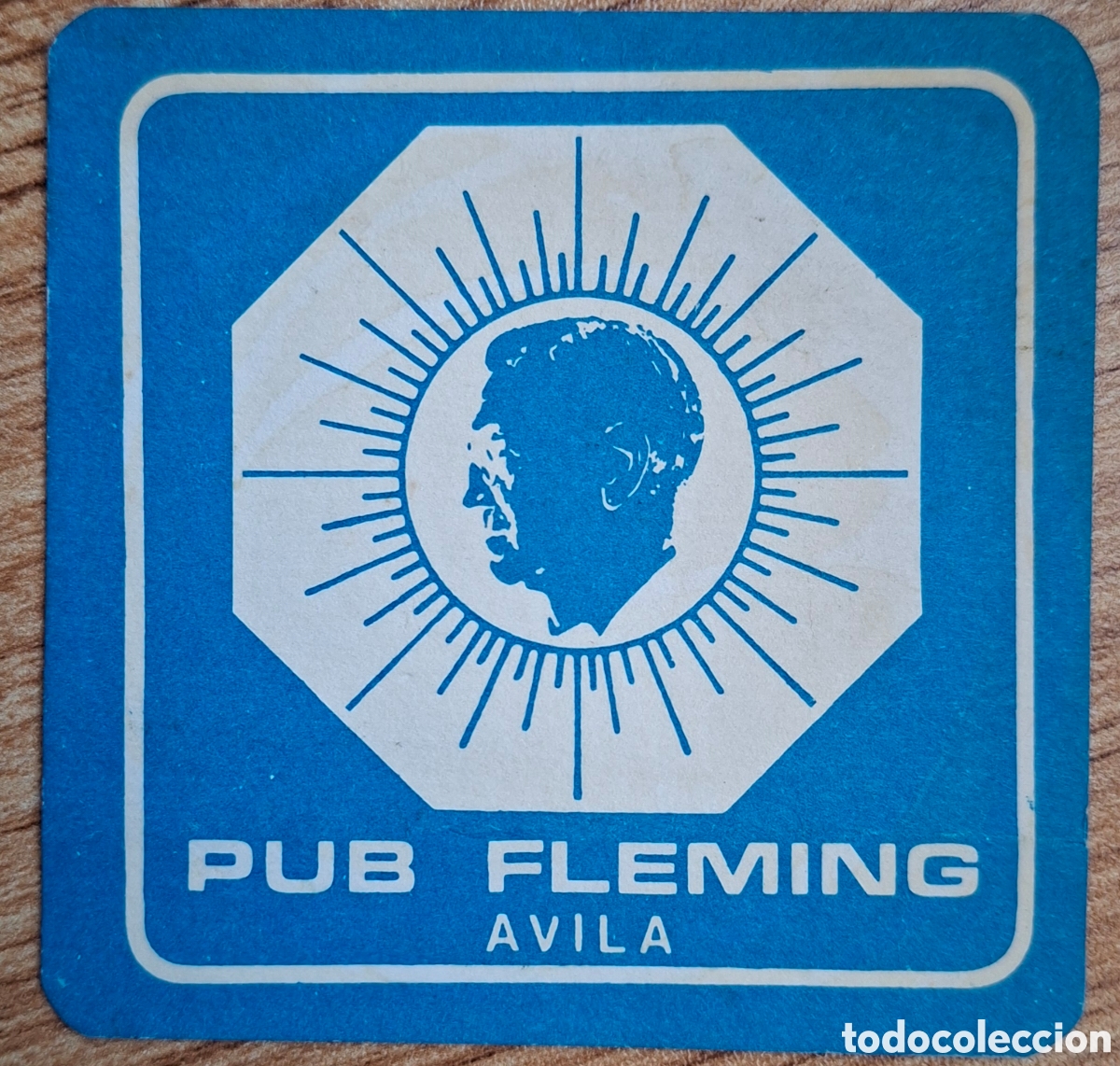 Otros Art&iacute;culos de Coleccionismo en Papel: Posavasos Pub Fleming azul - &Aacute;vila