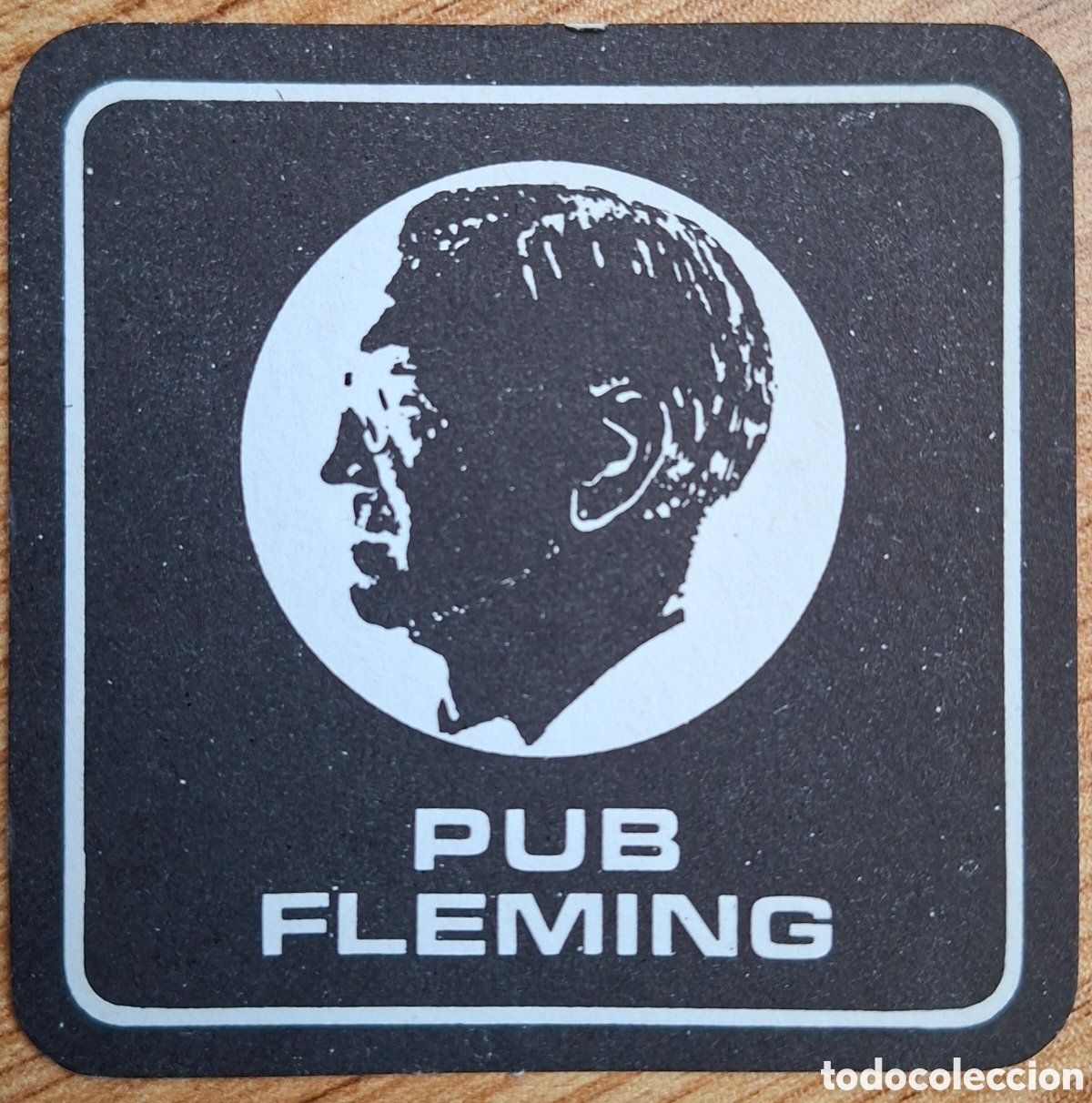 Otros Art&iacute;culos de Coleccionismo en Papel: Posavasos Pub Fleming negro - &Aacute;vila