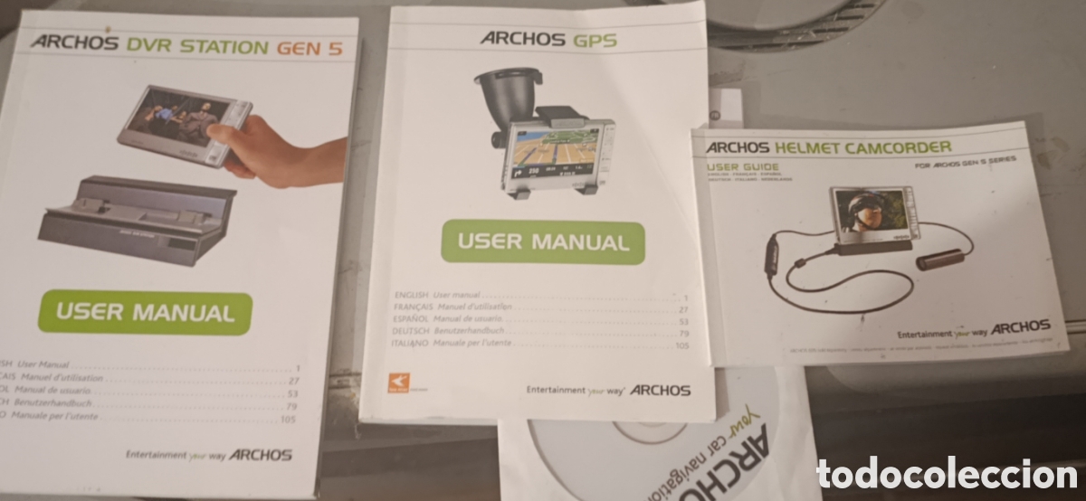 Otros Art&iacute;culos de Coleccionismo en Papel: Lote de Manuales y Accesorios Originales ARCHOS - Generaci&oacute;n 5 y Otros