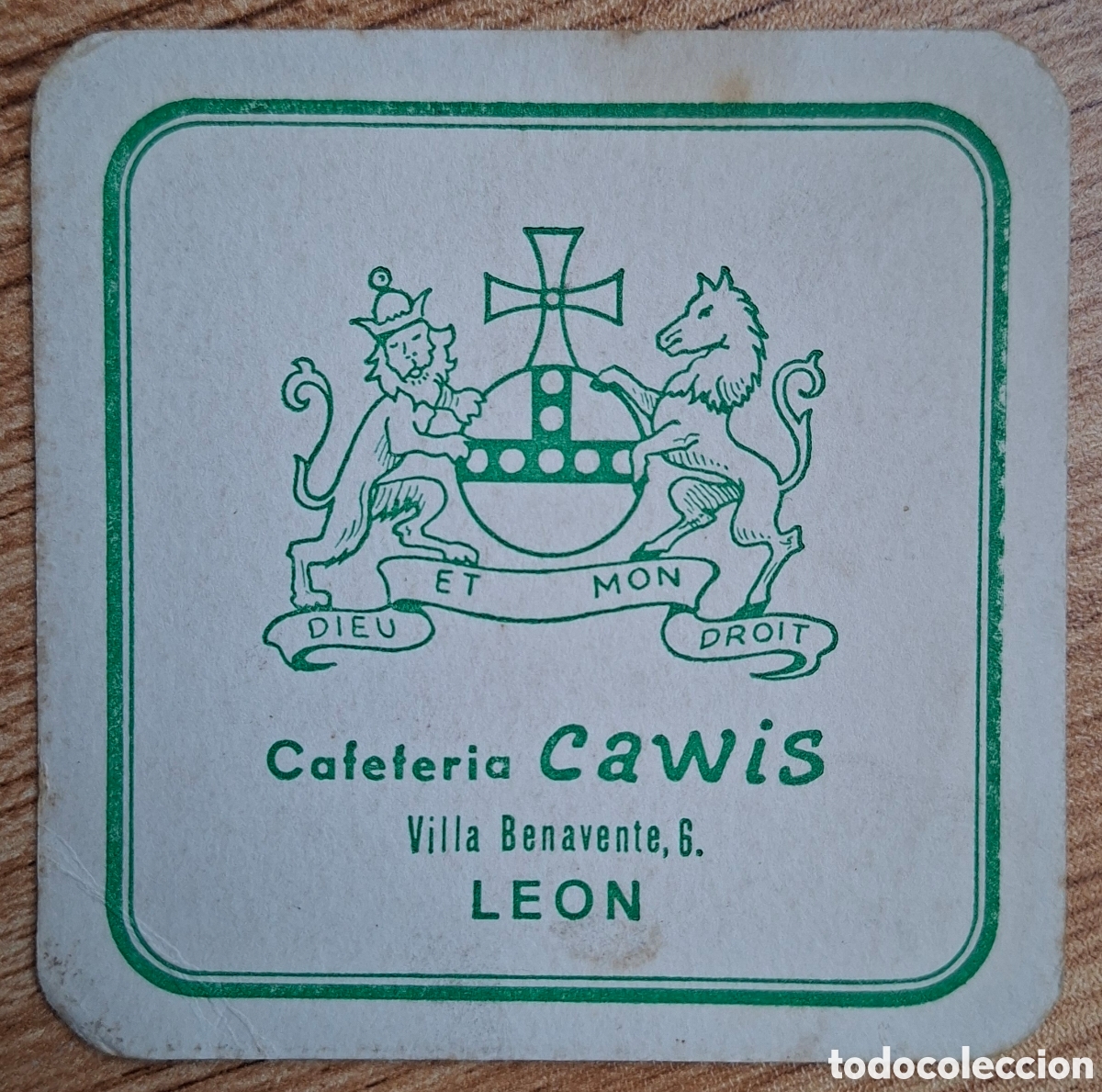 Otros Art&iacute;culos de Coleccionismo en Papel: Posavasos Cafeter&iacute;a Cawis - Le&oacute;n