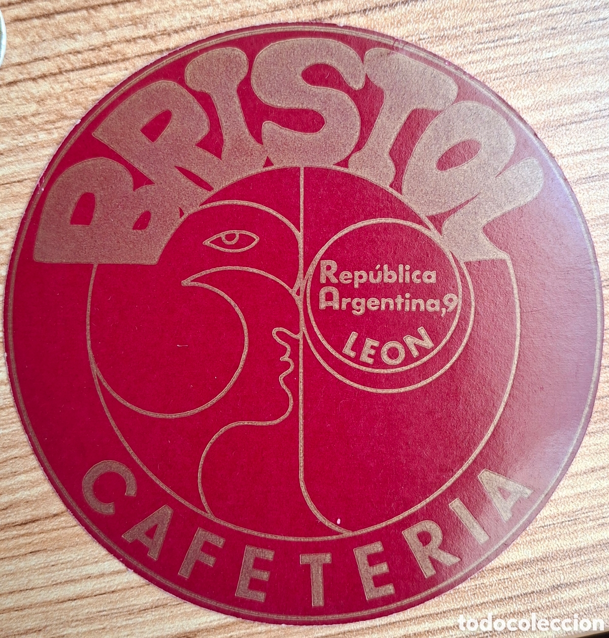 Otros Art&iacute;culos de Coleccionismo en Papel: Posavasos Cafeter&iacute;a Bristol - Le&oacute;n