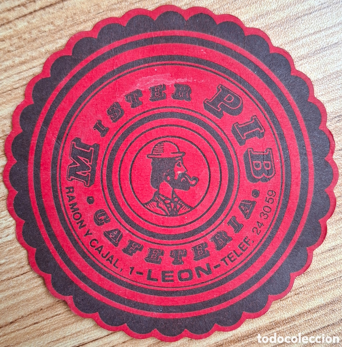 Otros Art&iacute;culos de Coleccionismo en Papel: Posavasos Cafeter&iacute;a Mister Pib - Le&oacute;n