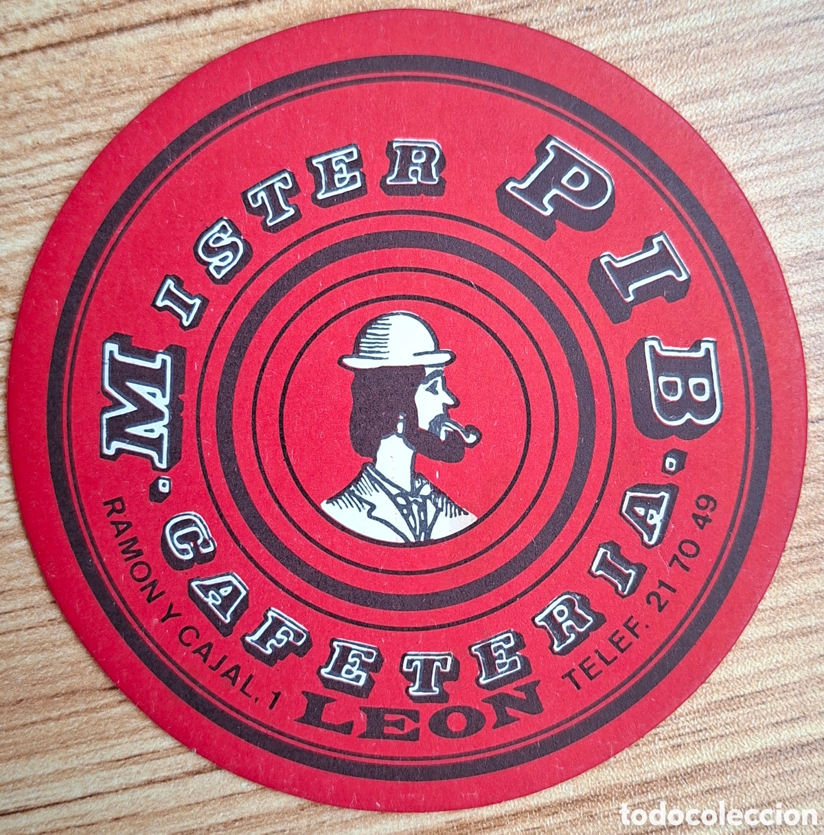 Otros Art&iacute;culos de Coleccionismo en Papel: Posavasos Cafeter&iacute;a Mister Pib - Le&oacute;n