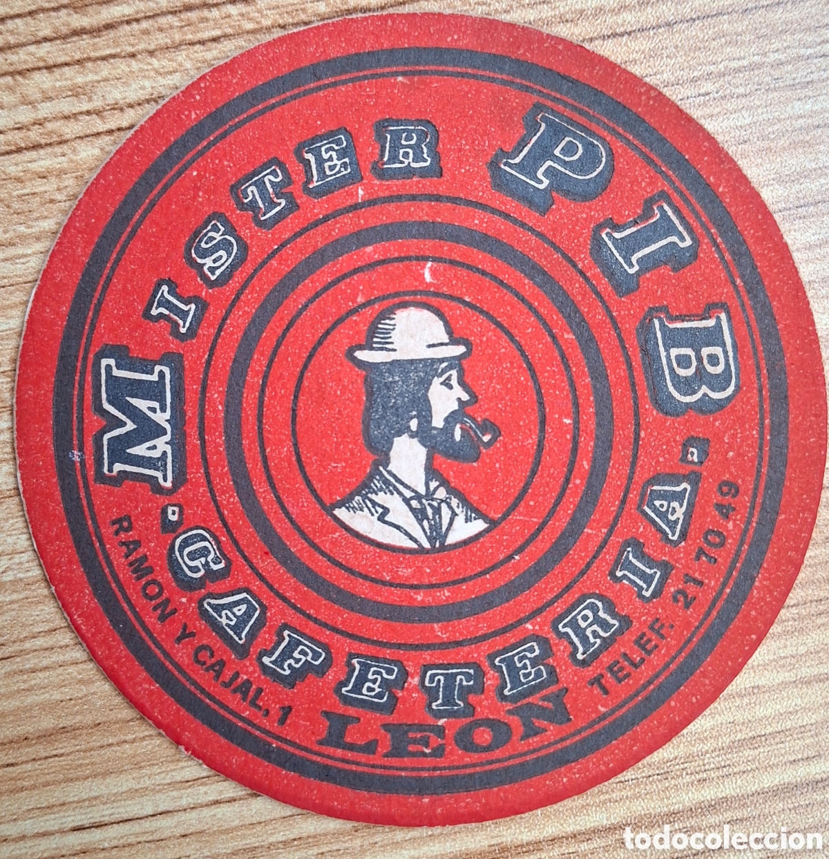 Otros Art&iacute;culos de Coleccionismo en Papel: Posavasos Cafeter&iacute;a Mister Pib - Le&oacute;n