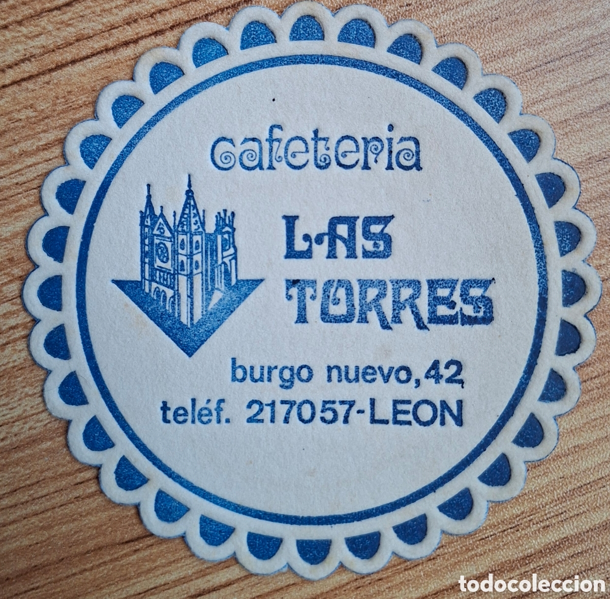 Otros Art&iacute;culos de Coleccionismo en Papel: Posavasos Cafeter&iacute;a Las Torres - Le&oacute;n
