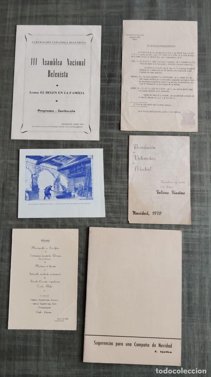 Otros Art&iacute;culos de Coleccionismo en Papel: ASOCIACION DE BELENISTAS. MADRID, VALLADOLID, PAMPLONA. A&Ntilde;OS 70..ENVIO INCLUIDO EN EL PRECIO.