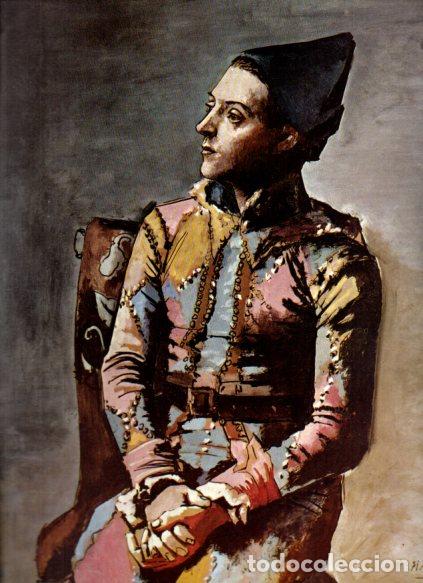 Otros art&iacute;culos de coleccionismo en papel: LAMINA V53066: Arlequin sentado por Picasso