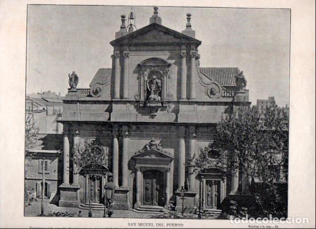Otros art&iacute;culos de coleccionismo en papel: LAMINA V52349: Iglesia San Miguel de Puerto, Barcelona