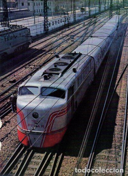 Otros art&iacute;culos de coleccionismo en papel: LAMINA V53856: Tren Talgo Virgen del Pilar