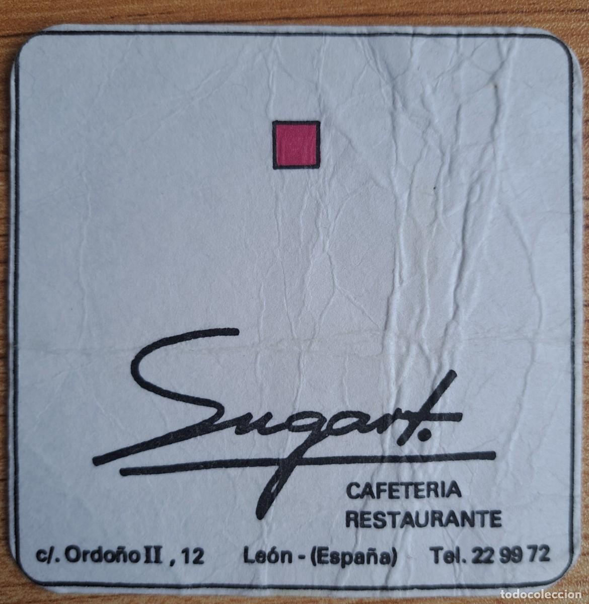 Otros Art&iacute;culos de Coleccionismo en Papel: Posavasos Cafeter&iacute;a Restaurante Sugart - Le&oacute;n