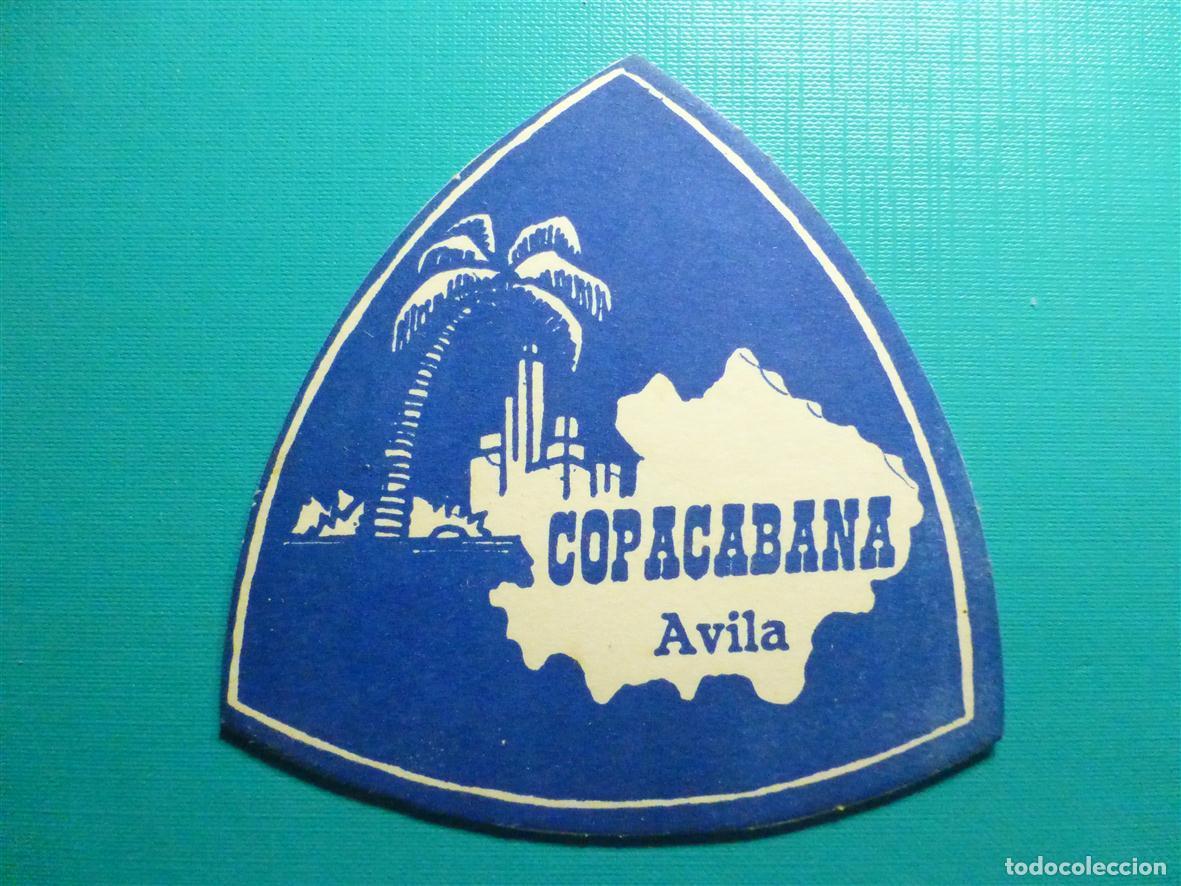 Otros Art&iacute;culos de Coleccionismo en Papel: Posavasos Disco-Bar, Pub Discoteca - Copacabana - &Aacute;vila