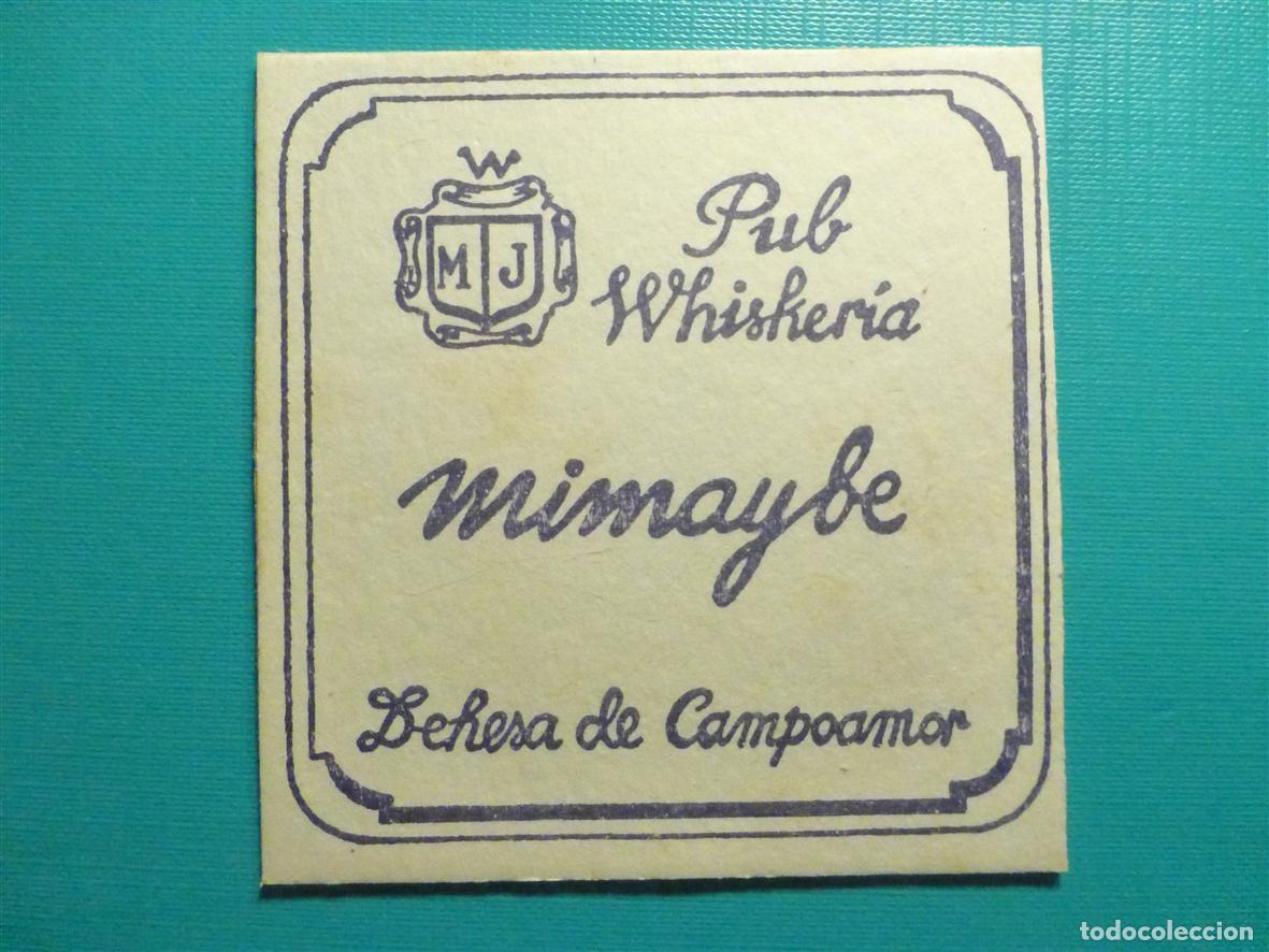 Otros Art&iacute;culos de Coleccionismo en Papel: Posavasos Disco-Bar - Pub Whisker&iacute;a Minimaybe - Dehesa de Campoamor - Alicante