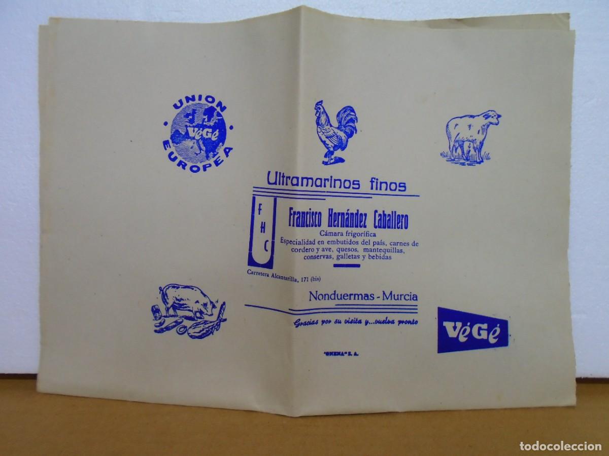 Otros Art&iacute;culos de Coleccionismo en Papel: NONDUERMAS(MURCIA) ULTRAMARINOS FINOS, ANTIGUO PAPEL TIMBRADO.
