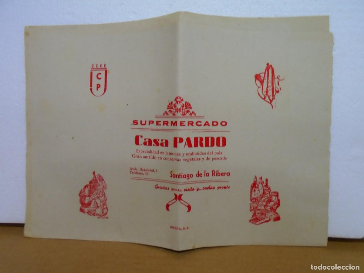 Otros Art&iacute;culos de Coleccionismo en Papel: SANTIAGO DE LA RIBERA(MURCIA) SUPERMERCADO , ANTIGUO PAPEL TIMBRADO.