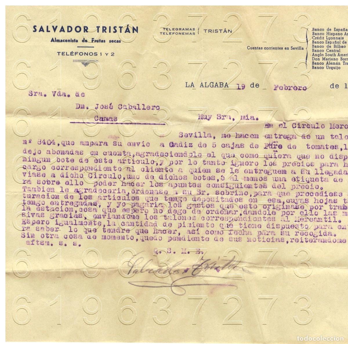 Otros Art&iacute;culos de Coleccionismo en Papel: LA ALGABA CAMAS 1948 SEVILLA CARTA Y SOBRE M16