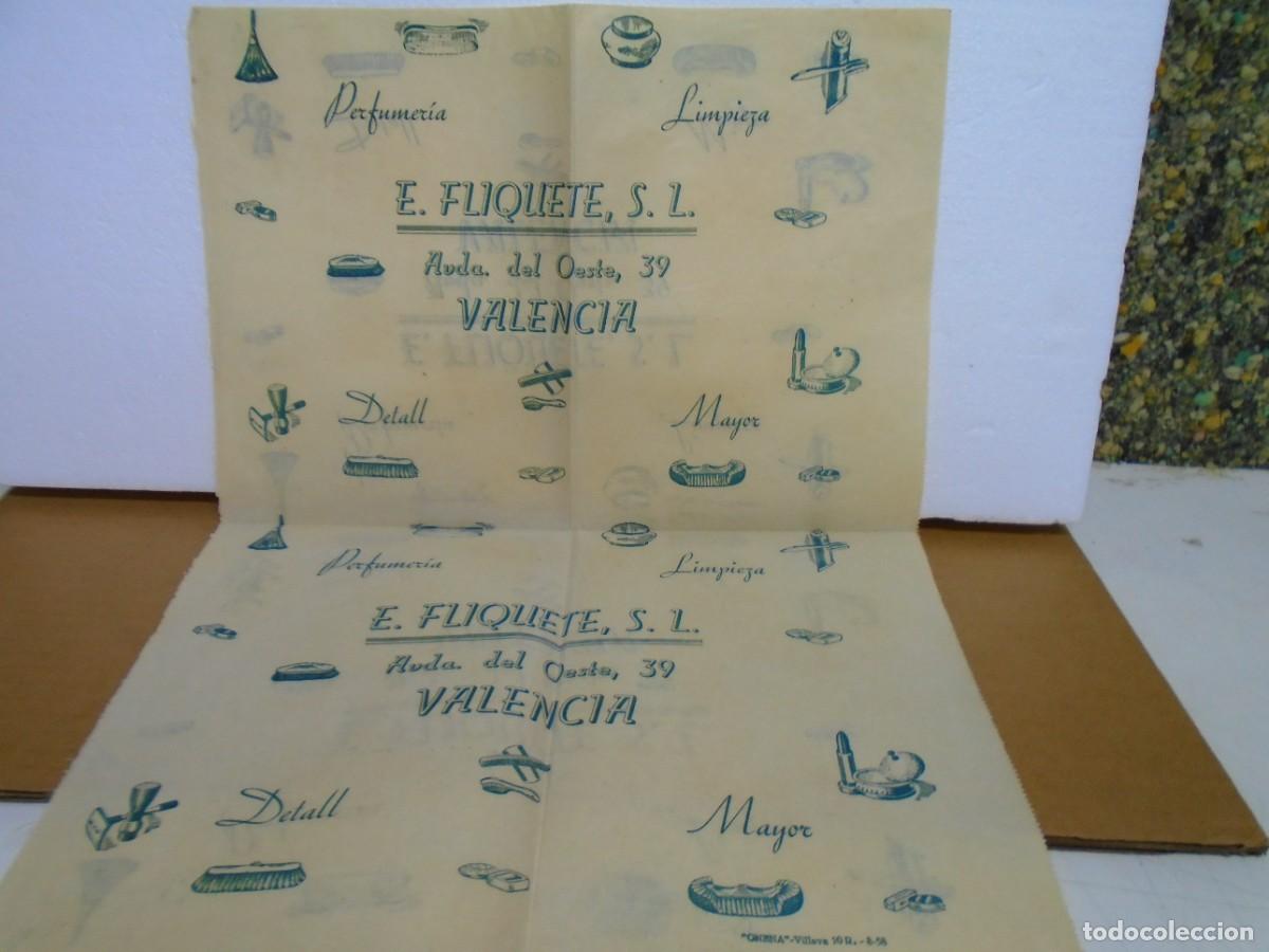 Otros Art&iacute;culos de Coleccionismo en Papel: VALENCIA.PERFUMERIA-LIMPIEZA , ANTIGUO PAPEL TIMBRADO.