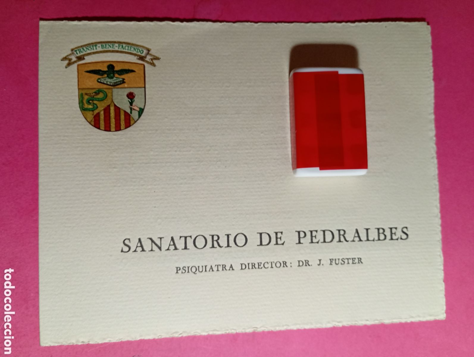Otros Art&iacute;culos de Coleccionismo en Papel: barcelona sanatorio de pedralbes psiquiatra director dr. j. fuster psquiatra consultor dr. r. sarr&oacute;