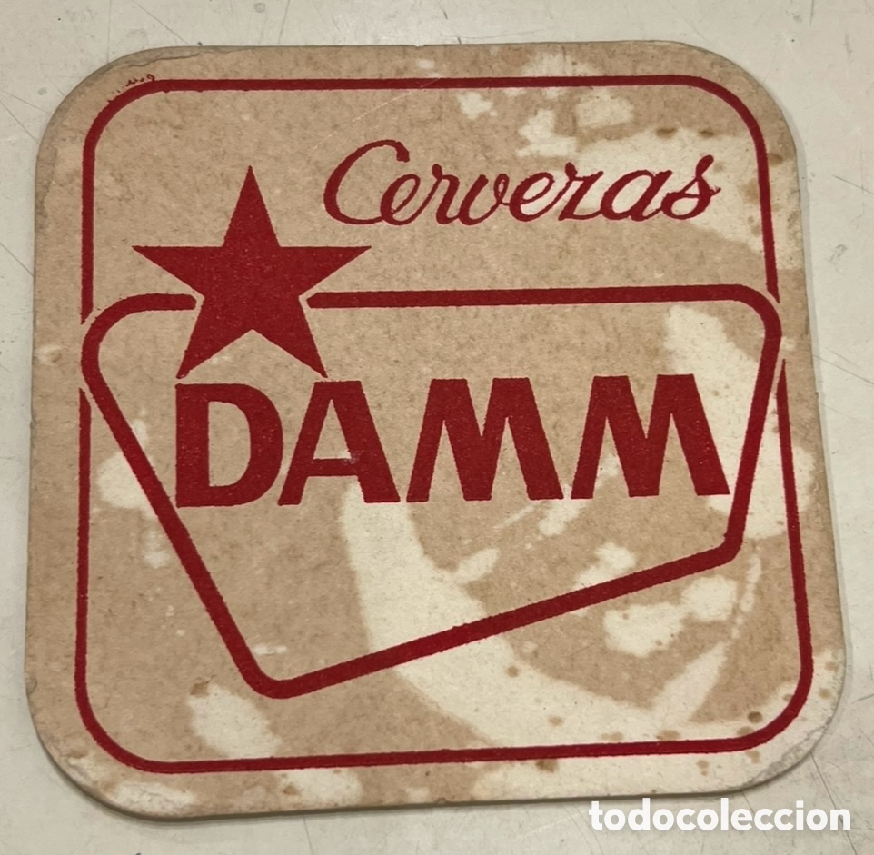 Otros Art&iacute;culos de Coleccionismo en Papel: Posavasos. Cervezas DAMM. Estrella Dorada. A&ntilde;os 70.
