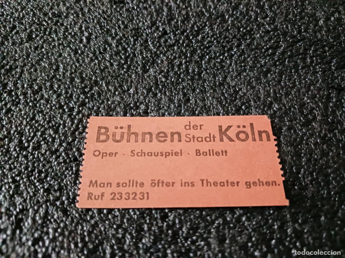 Otros Art&iacute;culos de Coleccionismo en Papel: entrada para visitar museos en colonia, alemania