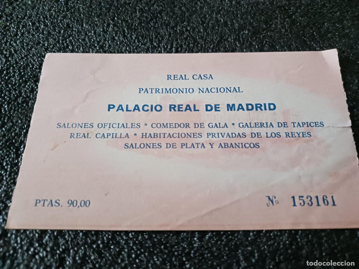 Otros Art&iacute;culos de Coleccionismo en Papel: antigua entrada palacio real de madrid, 90 pesetas