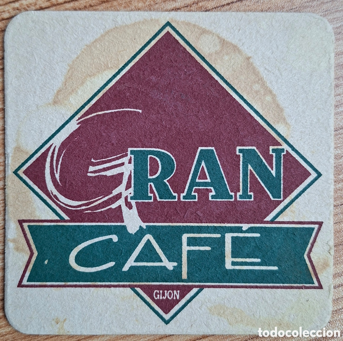 Otros Art&iacute;culos de Coleccionismo en Papel: Posavasos Gran Caf&eacute; Gij&oacute;n - Madrid