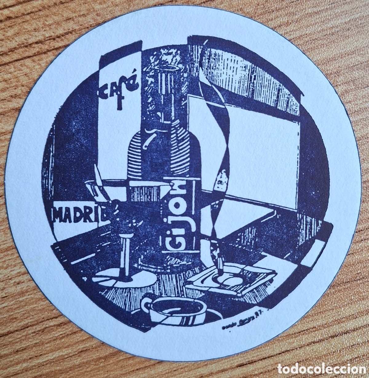 Otros Art&iacute;culos de Coleccionismo en Papel: Posavasos Caf&eacute; Gij&oacute;n - Madrid