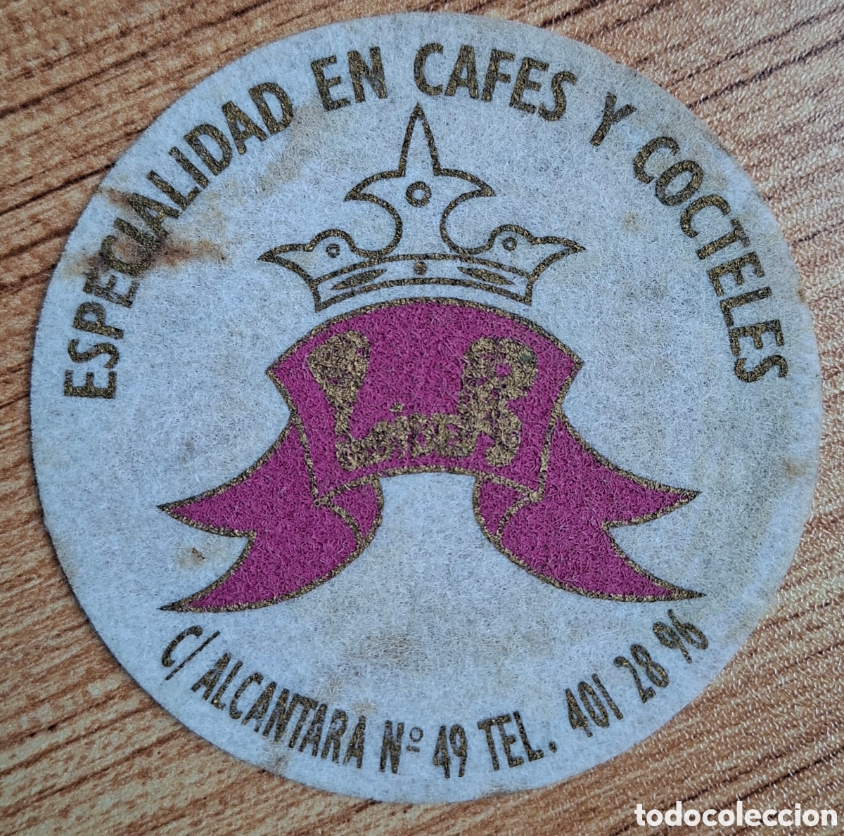 Otros Art&iacute;culos de Coleccionismo en Papel: Posavasos Caf&eacute; Bar L&iacute;der - Madrid