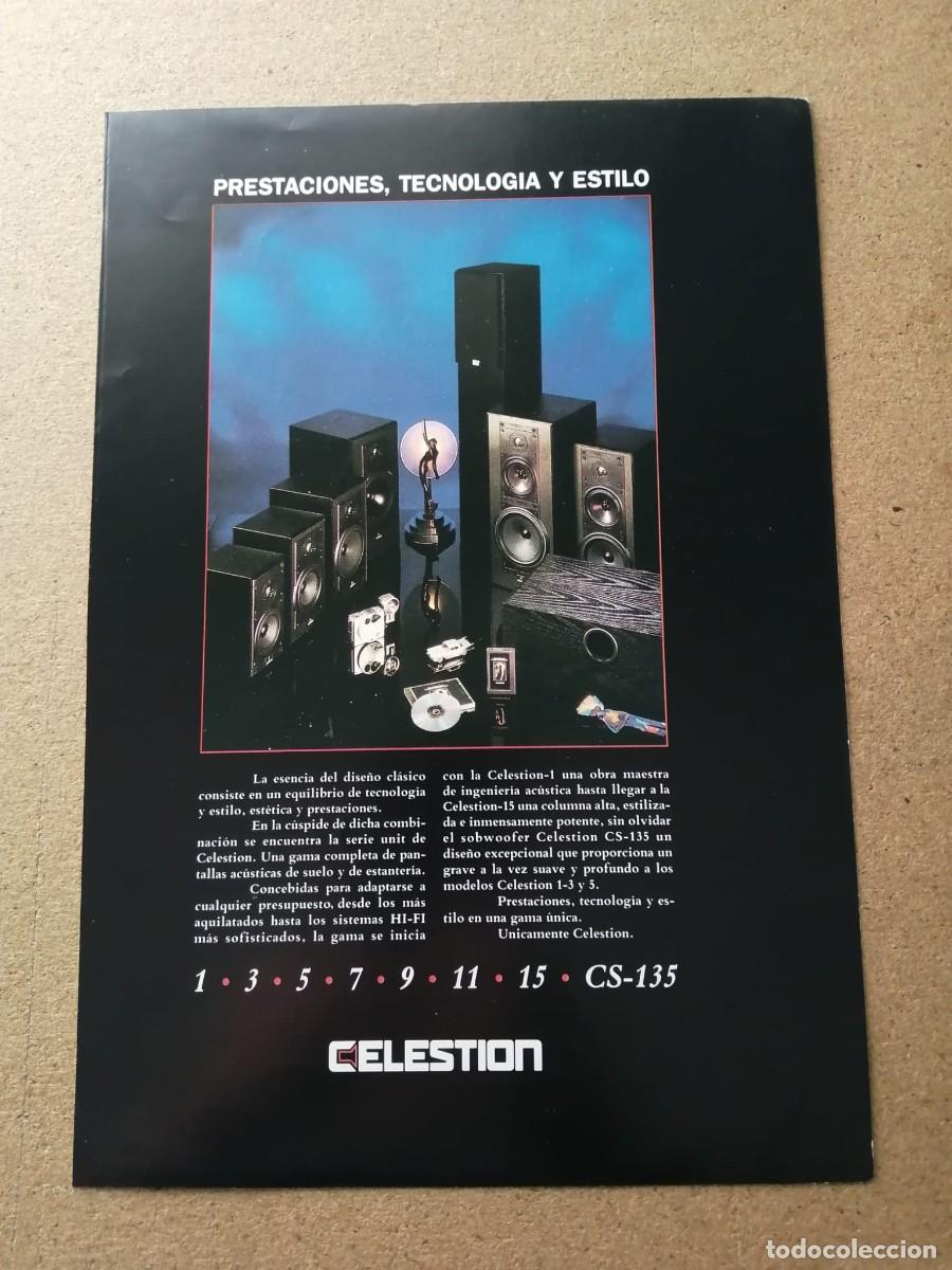 Otros Art&iacute;culos de Coleccionismo en Papel: ANUNCIO. CELESTION, TECNOLOGIA, PRESTACIONES Y ESTILO