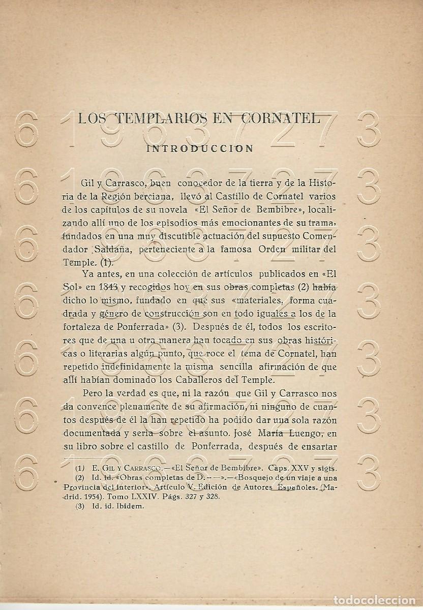 Otros Art&iacute;culos de Coleccionismo en Papel: CORNATEL VILLAVIEJA LOS TEMPLARIOS EN AUGUSTO QUINTANA PRIETO 24 PGS SUELTAS U49
