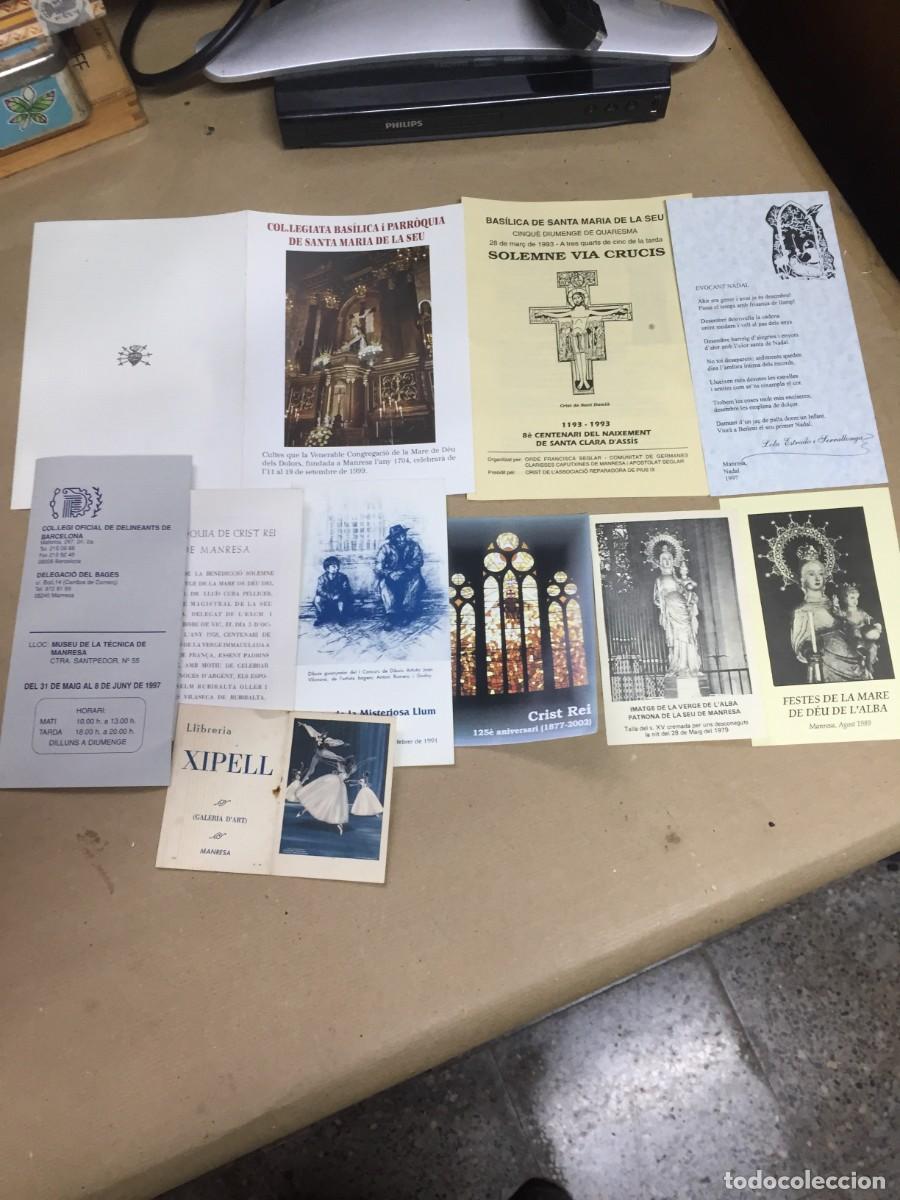 Otros Art&iacute;culos de Coleccionismo en Papel: Documentacion Religiosa y variada de Manresa y cercanias