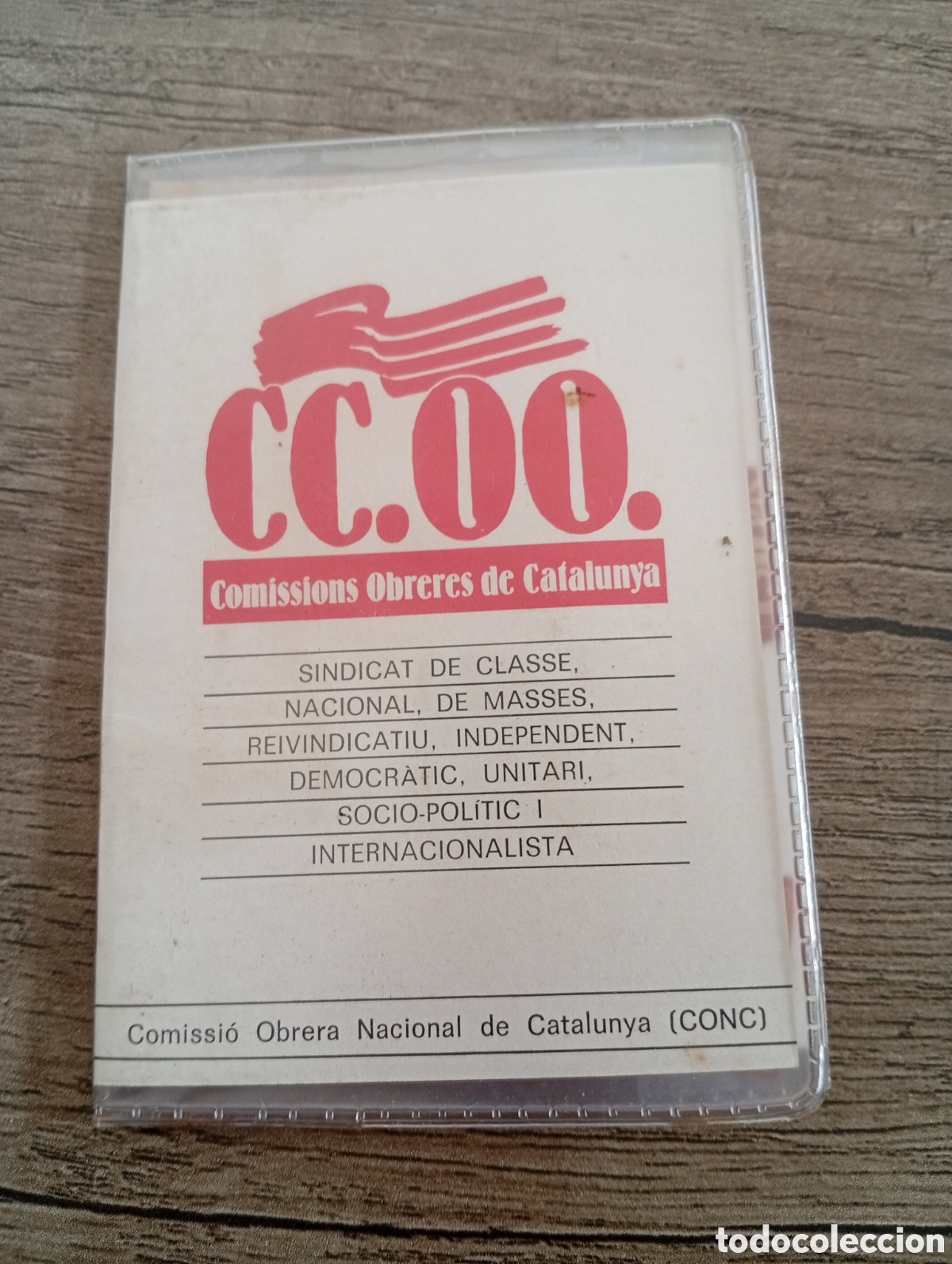 Otros Art&iacute;culos de Coleccionismo en Papel: Carnet pol&iacute;tico sindical transici&oacute;n 1979 comisiones obreras.ccoo.comunista.pce.psuc.ugt.antifranquis